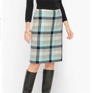 NWT Talbots Plaid A-Line Skirt